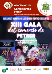 La XIII Gala del Comercio se celebra el 27 de enero en el Teatro Cervantes